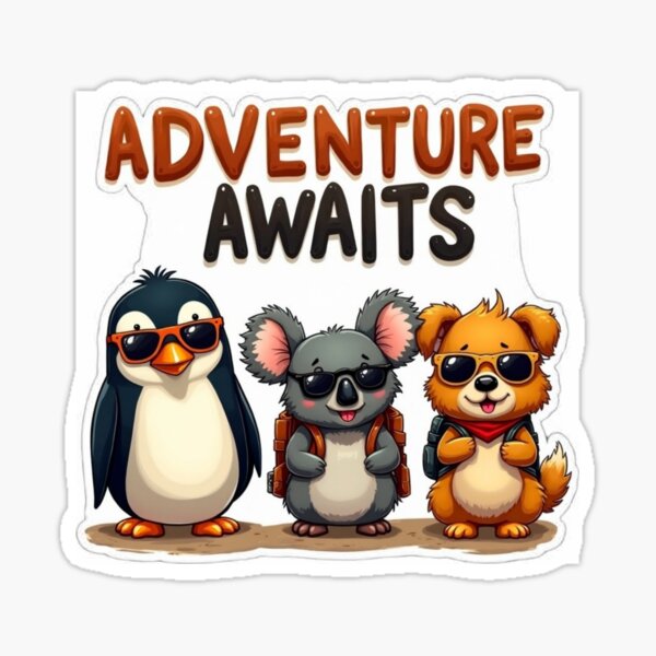 Adventure awaits Sticker
