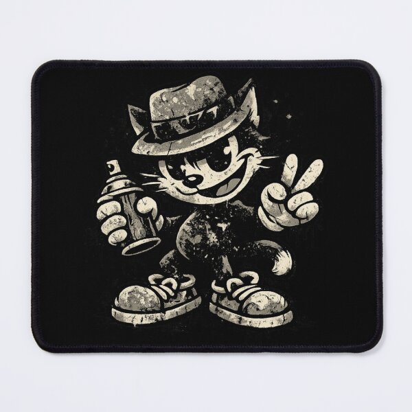 Item preview, Vintage Cartoon Cat Graffiti designed and sold by HubiUrbanStudio.