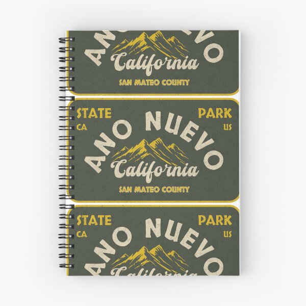 Item preview, Año Nuevo State Park, San Mateo County, California, badge design designed and sold by Wanderful-roads.