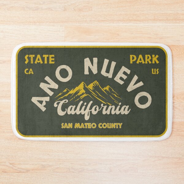 Item preview, Año Nuevo State Park, San Mateo County, California, badge design designed and sold by Wanderful-roads.