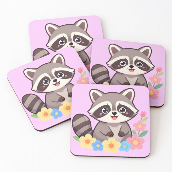 Item preview, Happy Summer Flower Raccoon designed and sold by Express210.