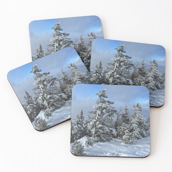 Item preview, Picture of a snowy tree in the mountains designed and sold by Natalia-Designs.