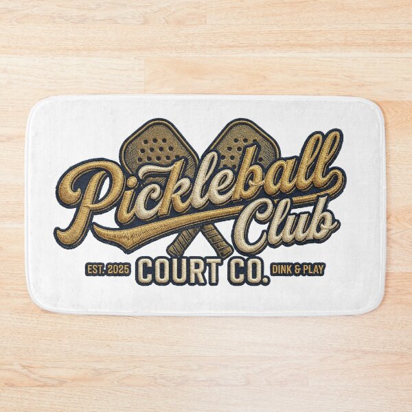 Item preview, Embroidered Pickleball Club – Vintage Sports Style “Dink & Play” designed and sold by Golden Chaos.