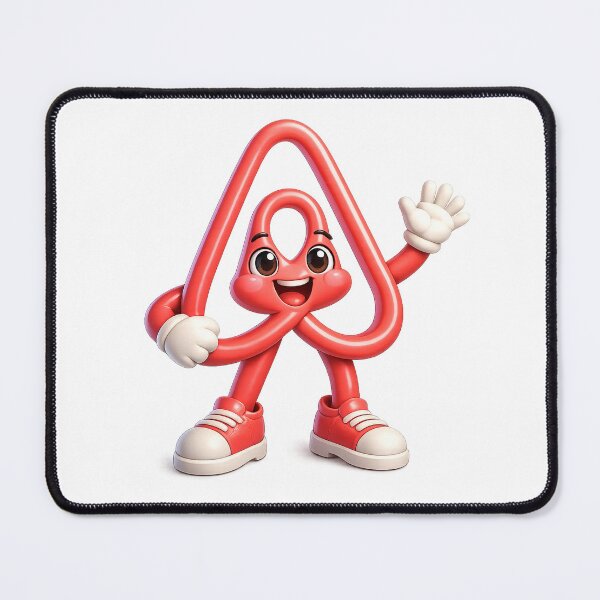 Item preview, Cute Red Loop Mascot Airbnb designed and sold by fritz-10signer.