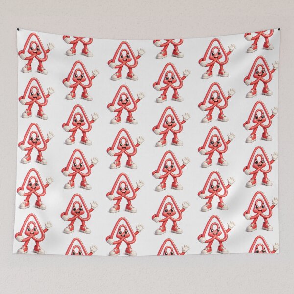 Item preview, Cute Red Loop Mascot Airbnb designed and sold by fritz-10signer.