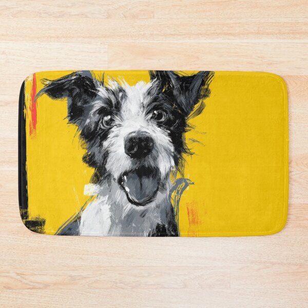 Item preview, Happy dog with yellow background designed and sold by anytka.