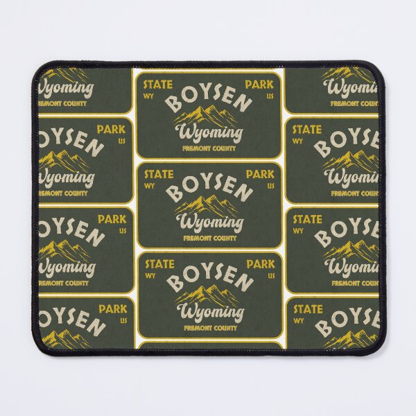 Item preview, Boysen State Park, Fremont County, Wyoming, badge design designed and sold by Wanderful-roads.