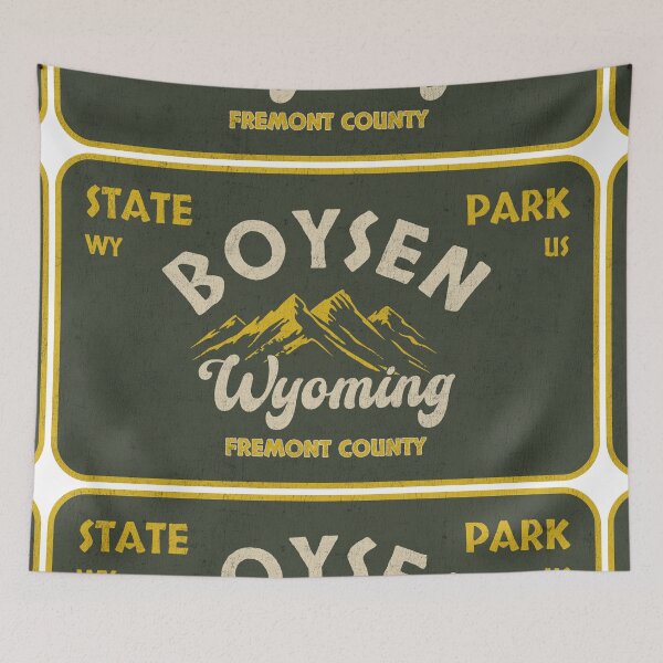 Item preview, Boysen State Park, Fremont County, Wyoming, badge design designed and sold by Wanderful-roads.