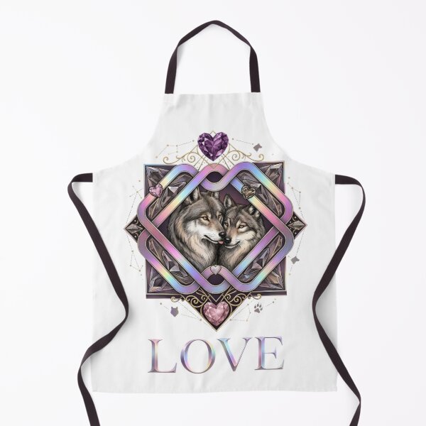 Item preview, Wolf Couple Wild Love Art designed and sold by Good Vibes .
