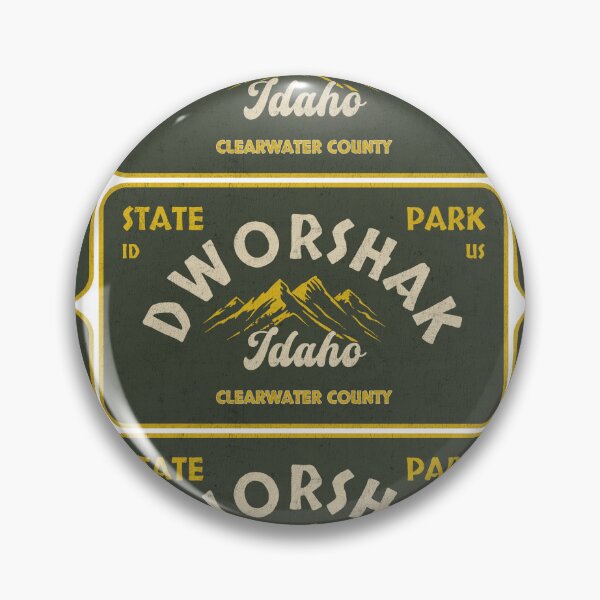Item preview, Dworshak State Park, Clearwater County, Idaho, badge design designed and sold by Wanderful-roads.