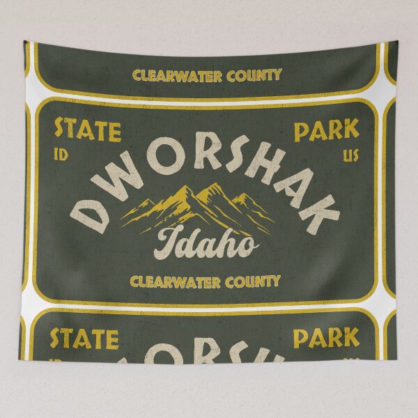 Item preview, Dworshak State Park, Clearwater County, Idaho, badge design designed and sold by Wanderful-roads.