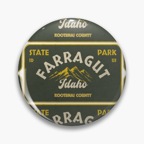 Item preview, Farragut State Park, Kootenai County, Idaho, badge design designed and sold by Wanderful-roads.