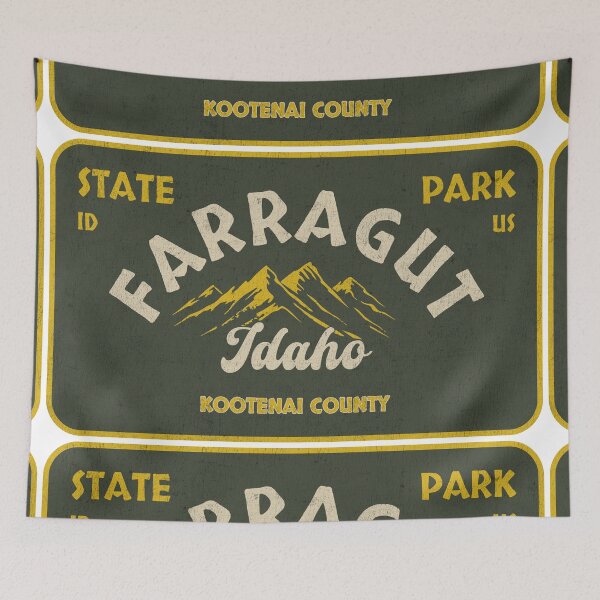 Item preview, Farragut State Park, Kootenai County, Idaho, badge design designed and sold by Wanderful-roads.