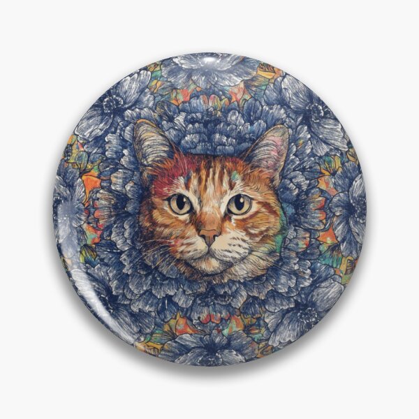 Artikelvorschau, Floral Mandala Art cat – Intricate Flower Mandala Design entworfen und verkauft von Anime9122.