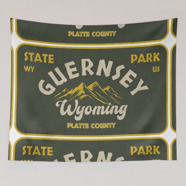Item preview, Guernsey State Park, Platte County, Wyoming, badge design designed and sold by Wanderful-roads.