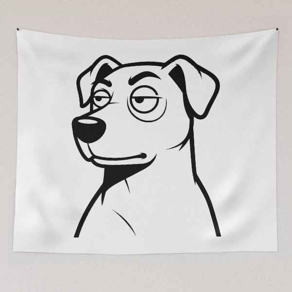 Item preview, suspicious dog designed and sold by Uglyandcute.