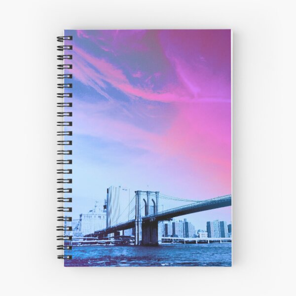 Item preview, Puente de Brooklyn Fluro Dreams en rosa/morado de Satch & Co. designed and sold by Ink & Print Store .