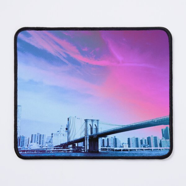 Item preview, Brooklyn Bridge Fluro Dreams in Pink/Purple by Satch & Co designed and sold by Ink & Print Store .
