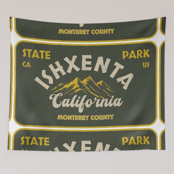 Item preview, Ishxenta State Park, Monterey County, California, badge design designed and sold by Wanderful-roads.