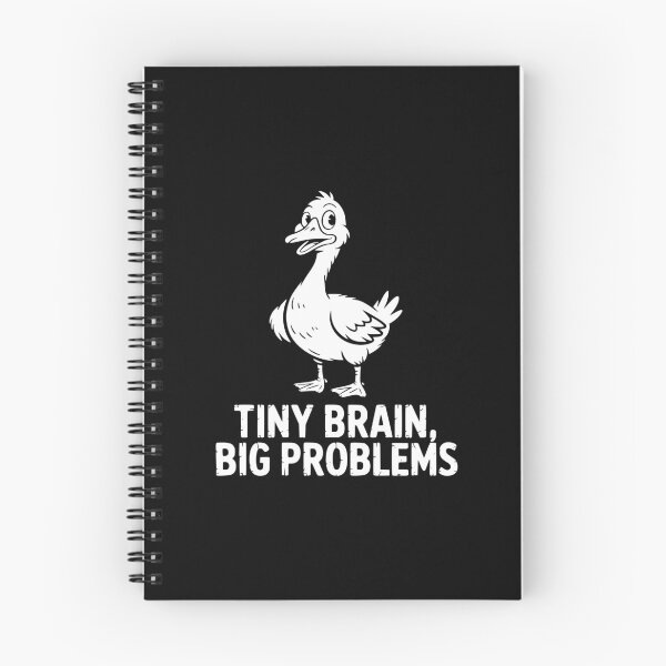 Item preview, Tiny Brain Big Problems Goose designed and sold by theartfulaspie.