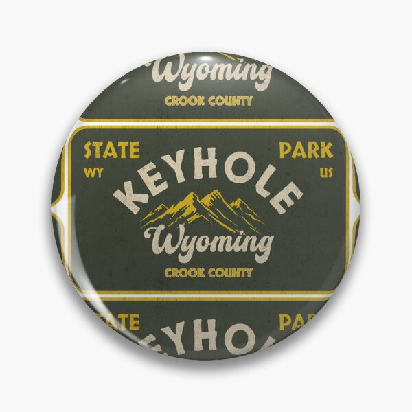 Item preview, Keyhole State Park, Crook County, Wyoming, badge design designed and sold by Wanderful-roads.