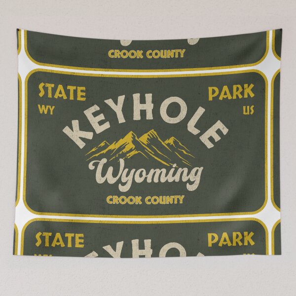 Item preview, Keyhole State Park, Crook County, Wyoming, badge design designed and sold by Wanderful-roads.