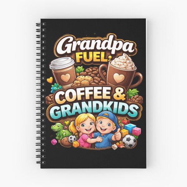 Item preview, Grandpa Fuel Coffee and Grandkids Shirt – Funny Grandpa Coffee Lover Tee, Cute Grandpa Gift Idea designed and sold by TKOprintdesigns.