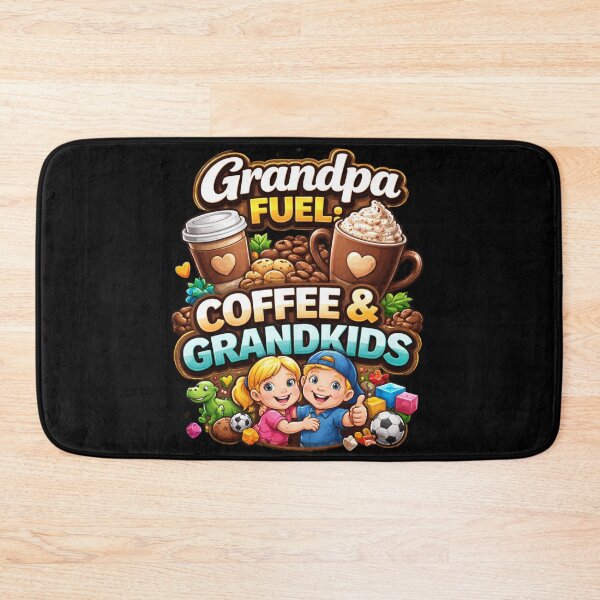 Item preview, Grandpa Fuel Coffee and Grandkids Shirt – Funny Grandpa Coffee Lover Tee, Cute Grandpa Gift Idea designed and sold by TKOprintdesigns.