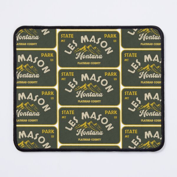 Item preview, Les Mason State Park, Flathead County, Montana, badge design designed and sold by Wanderful-roads.