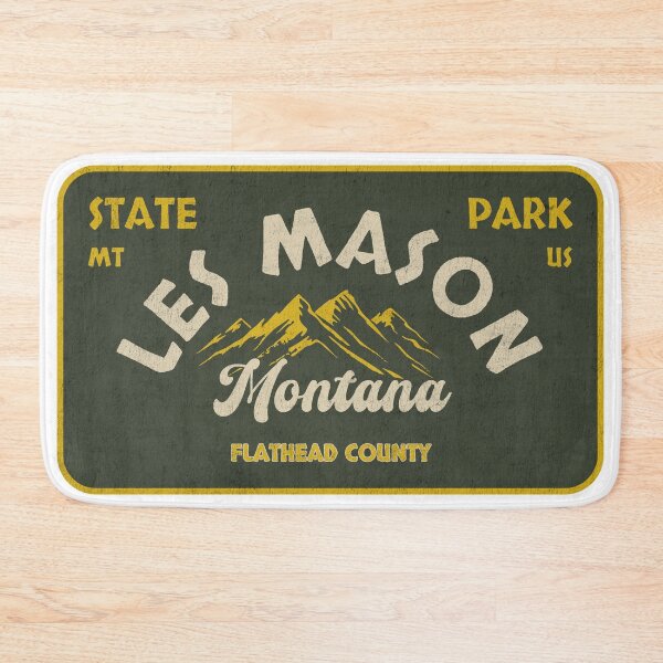 Item preview, Les Mason State Park, Flathead County, Montana, badge design designed and sold by Wanderful-roads.