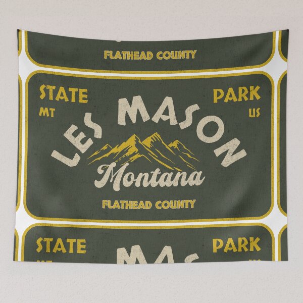 Item preview, Les Mason State Park, Flathead County, Montana, badge design designed and sold by Wanderful-roads.