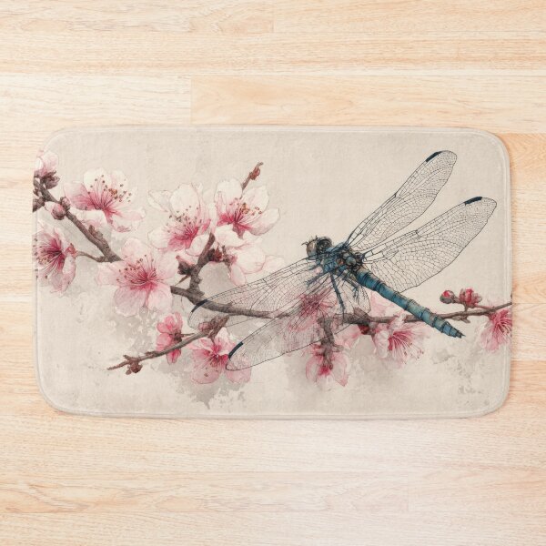 Item preview, Dragonfly on cherry bloom designed and sold by anytka.