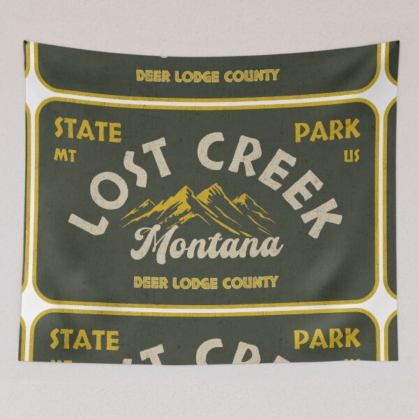 Item preview, Lost Creek State Park, Deer Lodge County, Montana, badge design designed and sold by Wanderful-roads.