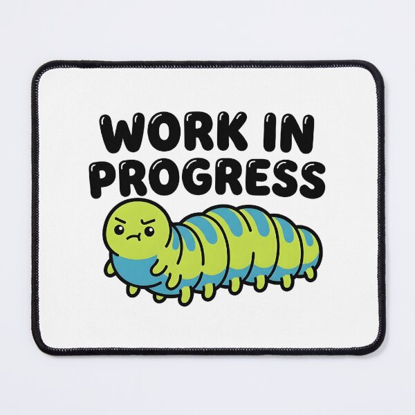 Item preview, Caterpillar Work in Progress – Nostalgic Childhood Insect Design designed and sold by timizar.