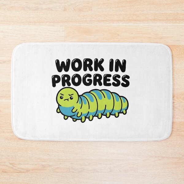 Item preview, Caterpillar Work in Progress – Nostalgic Childhood Insect Design designed and sold by timizar.