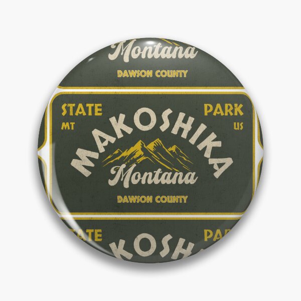Item preview, Makoshika State Park, Dawson County, Montana, badge design designed and sold by Wanderful-roads.