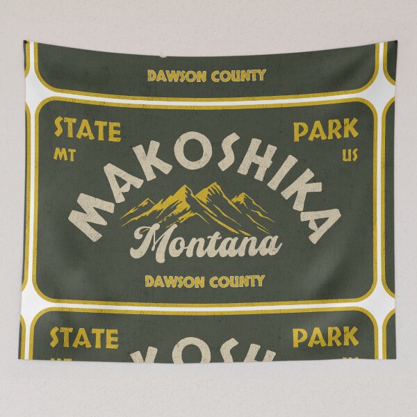 Item preview, Makoshika State Park, Dawson County, Montana, badge design designed and sold by Wanderful-roads.