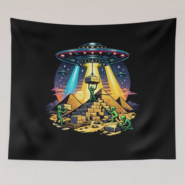 Item preview, Alien Egypt's Pyramids designed and sold by redsharkuk.