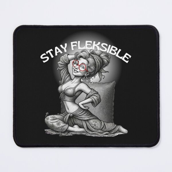 Item preview, Stay Flexible – Funny Grandma Yoga Vintage Illustration designed and sold by Aquarius-club.