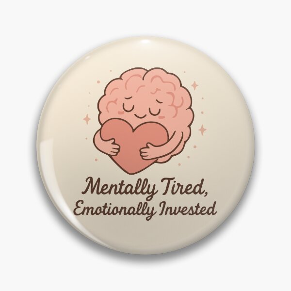 Item preview, Mentally Tired Emotionally Invested Nurse Empathy Quote Gift Design designed and sold by Dantin.