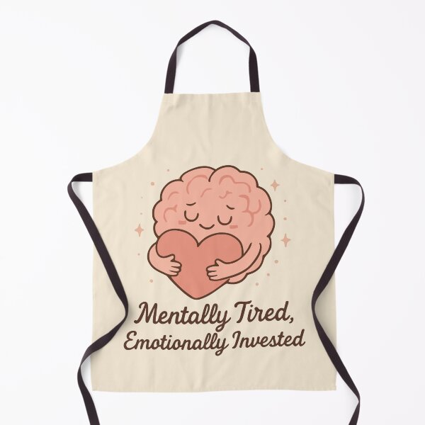 Item preview, Mentally Tired Emotionally Invested Nurse Empathy Quote Gift Design designed and sold by Dantin.