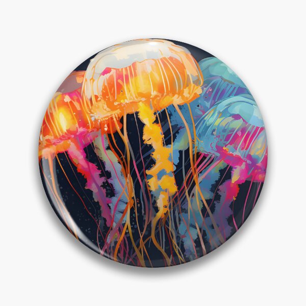 Artikelvorschau, Quallenposter – Ästhetische Kunst der dunklen Meereswelt – Tiefsee-Wanddekoration entworfen und verkauft von ArtFireGallery.