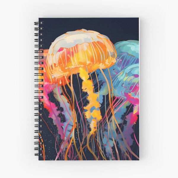 Item preview, Jellyfish Poster - Dark Ocean Sea Life Aesthetic Art - deep Sea Marine Wall Decor designed and sold by ArtFireGallery.