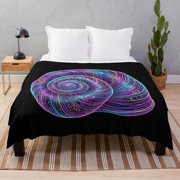 Item preview, Luminous Wire-Wrap Shell: Glowing Nebula Art designed and sold by Siriusvibes.