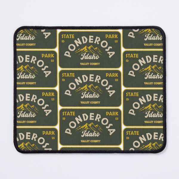 Item preview, Ponderosa State Park, Valley County, Idaho, badge design designed and sold by Wanderful-roads.