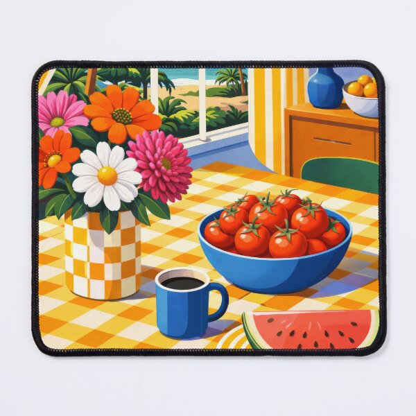 Item preview, Contemporary Yellow Checkers designed and sold by scicilysimonee.