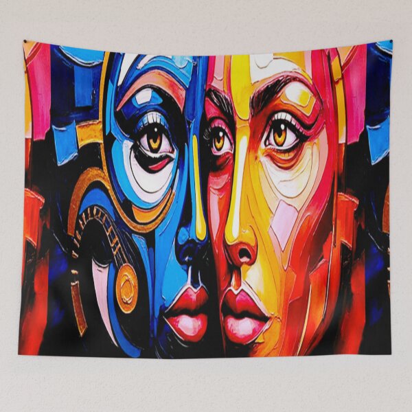 Item preview, portrait painting, modern art, aesthetic art, luxury wall art, designed and sold by PIKASSO2026.