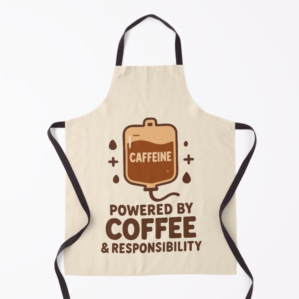 Item preview, Powered by Coffee and Responsibility Funny Professional Nurse Gift Design designed and sold by Dantin.