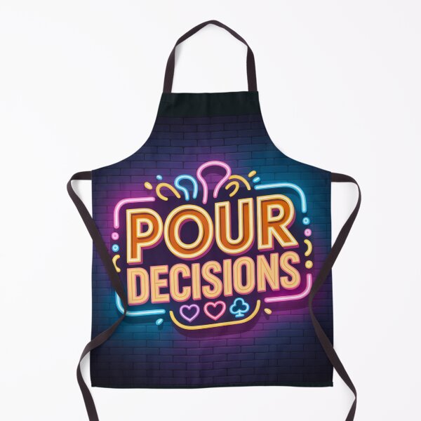 Item preview, Pour Decisions Neon Sign Logo — Dive Bar Art designed and sold by A Sinister Sly.