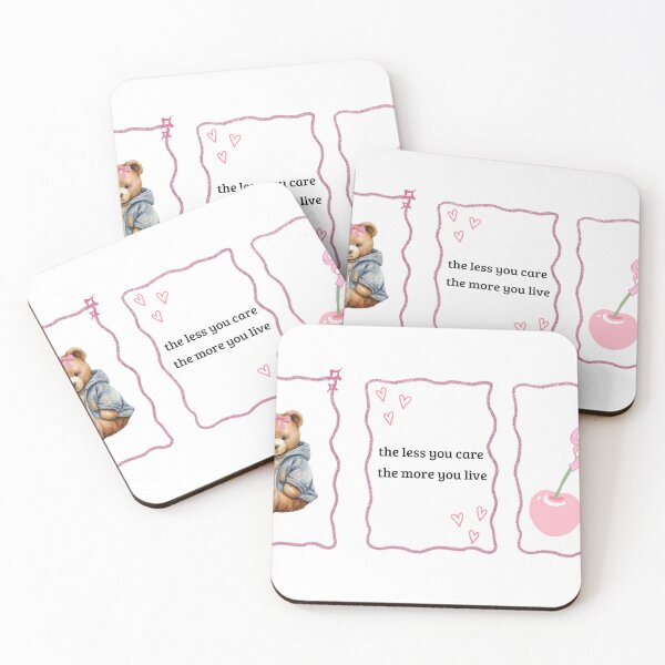 Item preview, Cute Pink Teddy & Cherry Aesthetic Design designed and sold by LIEBE STYLE.